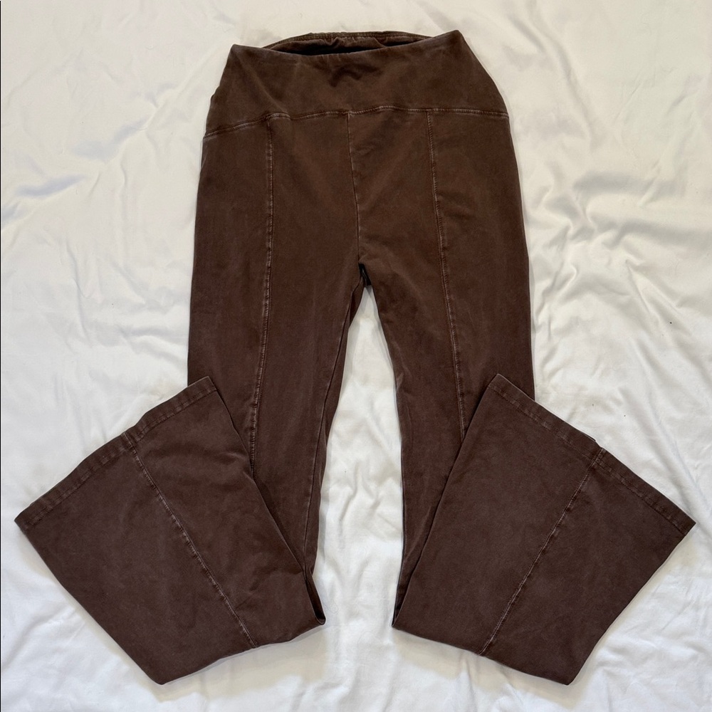 Out From Under Brown Flare Yoga Pants